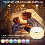 White Noise Machine Desktop Sleep Sound Machine for Baby Sleep Soother 7 Colors Night Lights 34