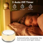 White Noise Machine Desktop Sleep Sound Machine for Baby Sleep Soother 7 Colors Night Lights 34