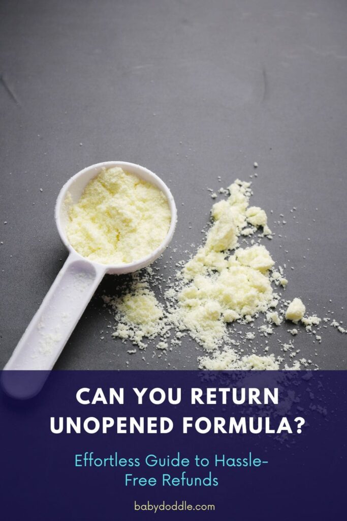 Can You Return Unopened Formula